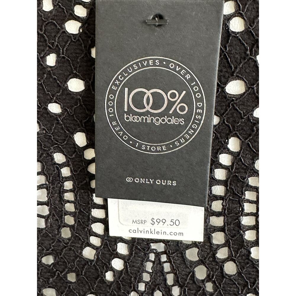 Calvin Klein Black Top Size 10 New with Tags Womens Dressy‎ Business Casual Top - Picture 6 of 16